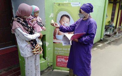 CITA SEHAT BERSAMA AMSA UNHAS PANTAU GIZI BALITA DI POSYANDU CEMPAKA, KESENDEN CIREBON
