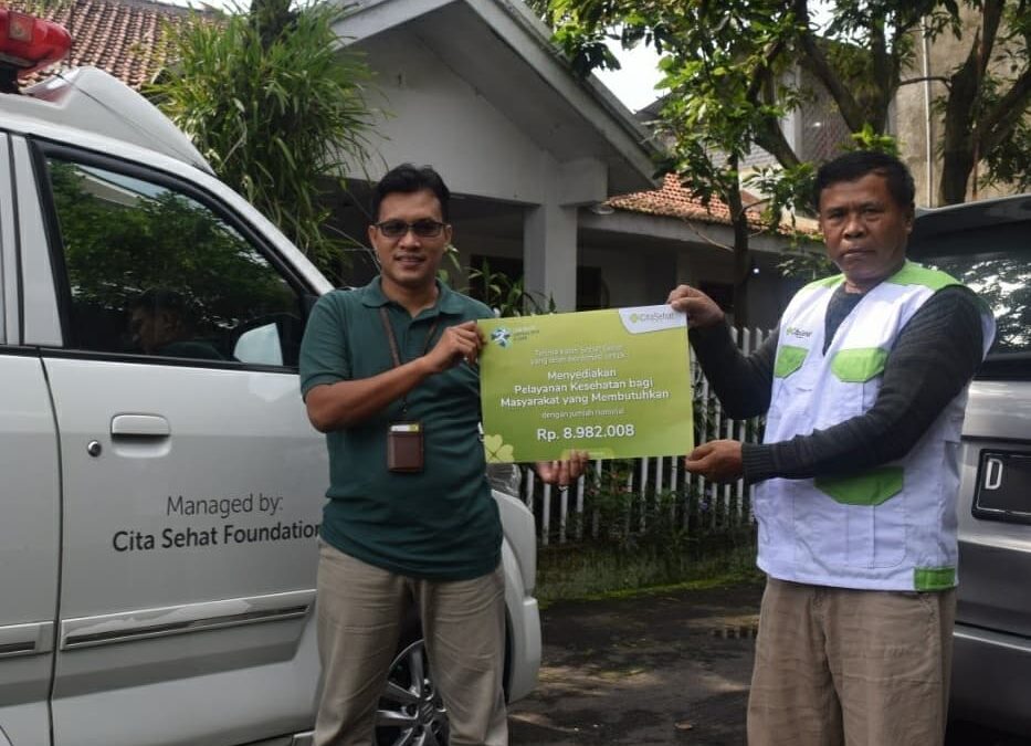 CITA SEHAT VIRTUAL RUN FOR CARE COLLECT DONATION OF IDR 8,982,008