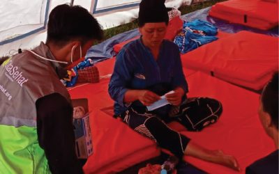 CITA SEHAT TEBAR 1.250 MASKER UNTUK PARA PENGUNGSI TERDAMPAK ERUPSI SEMERU