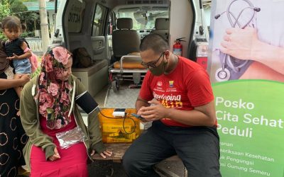 PASCA ERUPSI SEMERU, CITA SEHAT BUKA LAYANAN PEMERIKSAAN KESEHATAN DI DESA SUMBERURIP