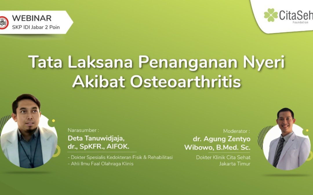 Tata Laksana Penanganan Nyeri Akibat Osteoarthritis
