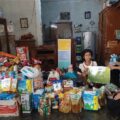 Bantuan berupa Ibu FUji dan Ibu Nanah berupa sembako, sanitasi, lemari dan termos