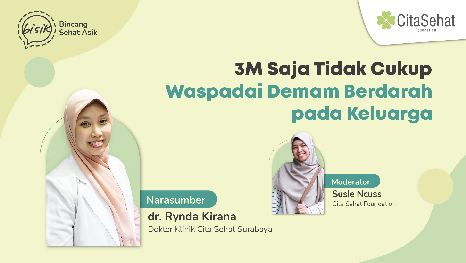 Webinar kesehatan dengan tema demam berdarah