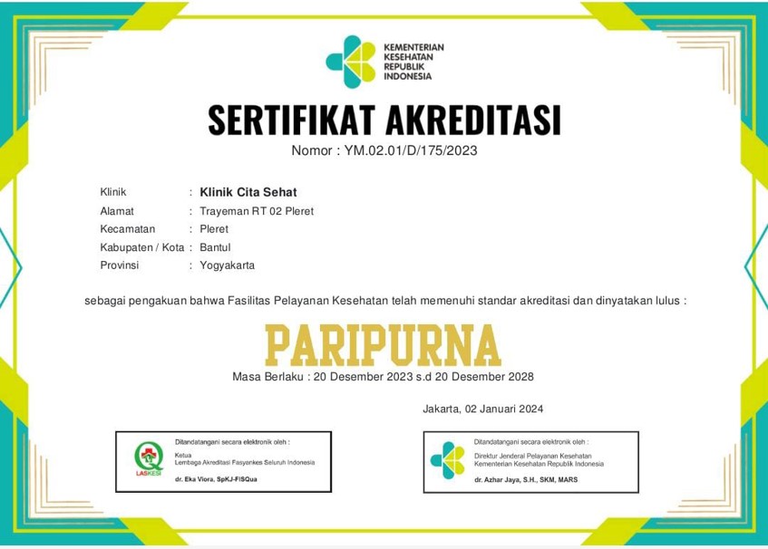 sertifikasi akreditasi yogyakarta paripurna