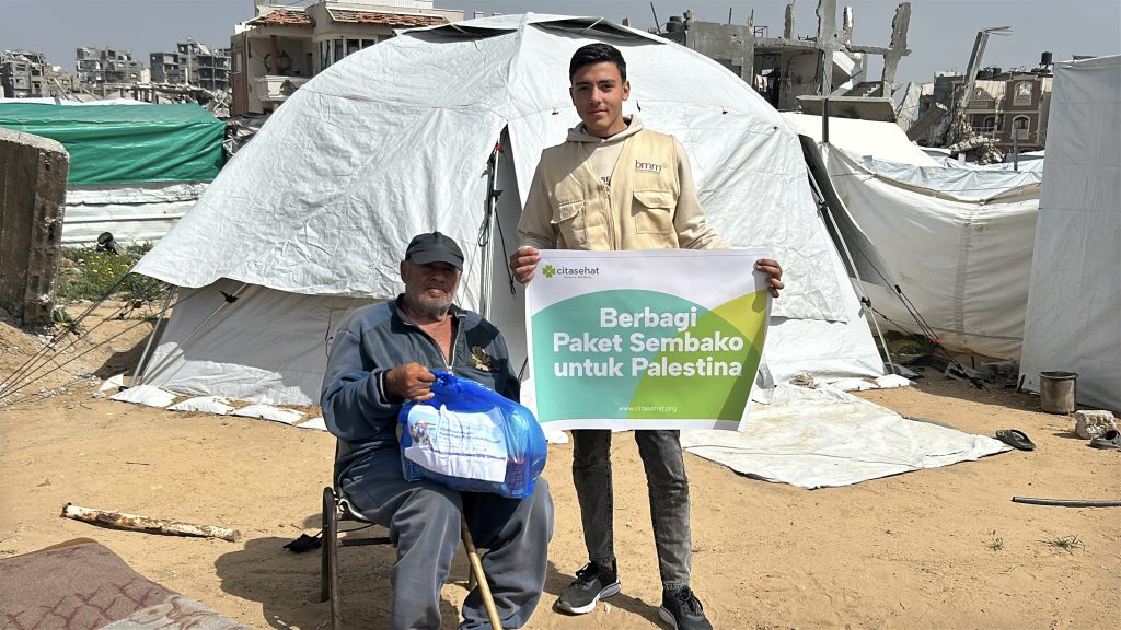 Penyaluran sembako Gaza Cita Sehat
