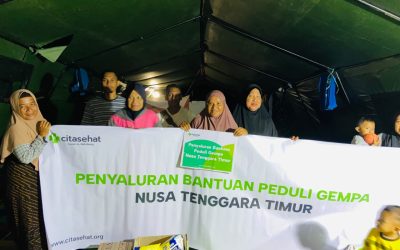 Dua Hari Bergerak hingga Malam, Cita Sehat Salurkan Bantuan untuk Penyintas Gempa Flores di Nagekeo