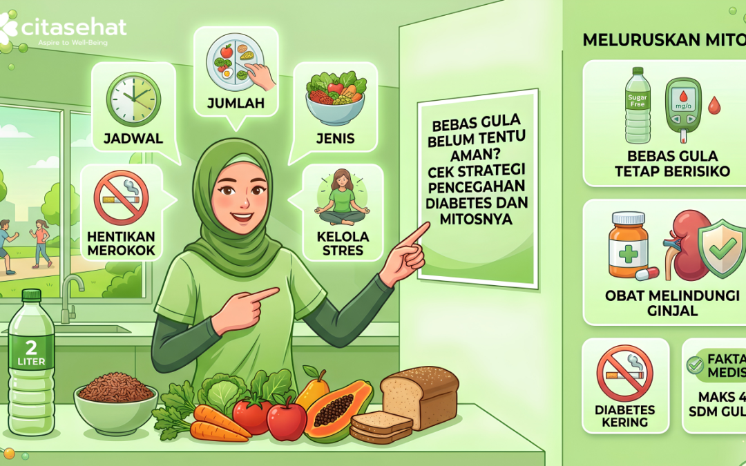 Bebas Gula Belum Tentu Aman? Cek Strategi Pencegahan Diabetes dan Mitosnya