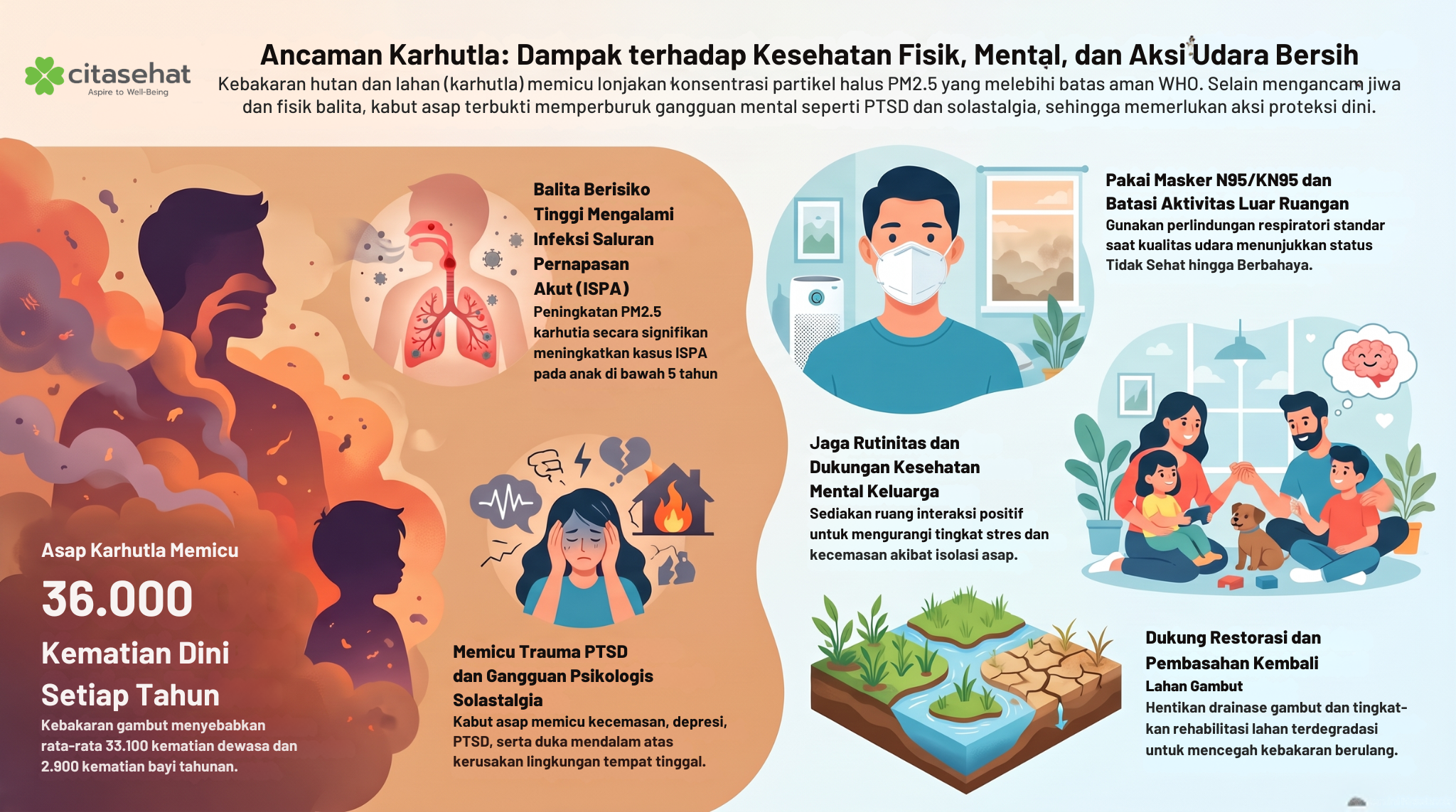 dampak dan penanganan karhutla cita sehat